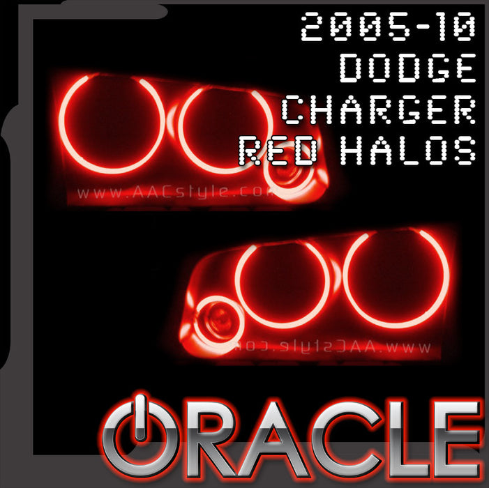 2005-2010 Dodge Charger RED ORACLE Brand Halo Kit