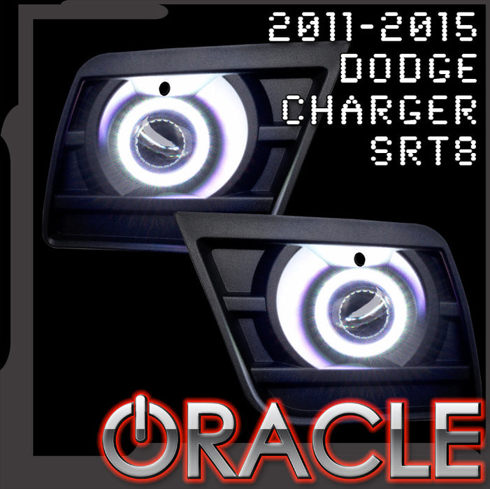 2011-2014 Dodge Charger SRT8 LED Surface Mount Projector Fog Light Halo Kit