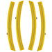2014-2019 Chevrolet C7 Corvette Concept Sidemarker Set with yellow paint and clear lenses.