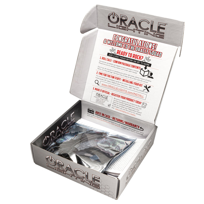 ORACLE Lighting premium LED packaging box opened