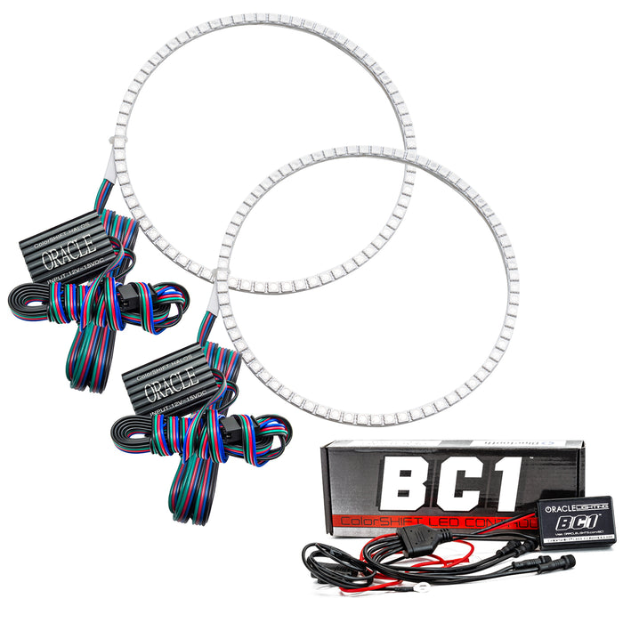 2005-2010 Hummer H3 LED Headlight Halo Kit with BC1 Controller.