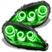 2005-2013 Chevrolet C6 Corvette ORACLE Triple Halo Headlight Kit with green halo rings