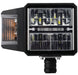 Straight front view of Multifunction LED Plow Headlight with Heated Lens.