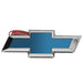2010-2013 Chevrolet Camaro Illuminated LED Rear Bowtie Emblem with blue paint.