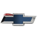 2010-2013 Chevrolet Camaro Illuminated LED Rear Bowtie Emblem with dark blue paint.