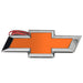 2010-2013 Chevrolet Camaro Illuminated LED Rear Bowtie Emblem with orange paint.