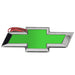 2010-2013 Chevrolet Camaro Illuminated LED Rear Bowtie Emblem with green paint.