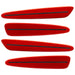 2005-2013 Chevrolet C6 Corvette Concept SMD Sidemarkers with red paint and tinted lenses.