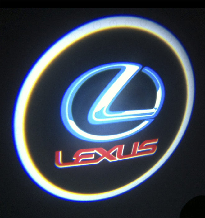 Projection of the Lexus logo.