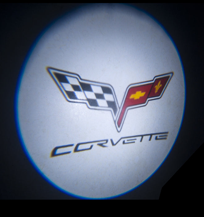 Projection of the Corvette logo.
