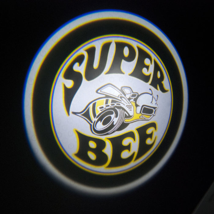 Projection of the Super Bee logo.