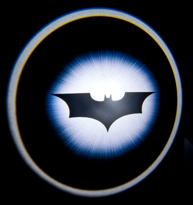 Projection of the bat symbol.