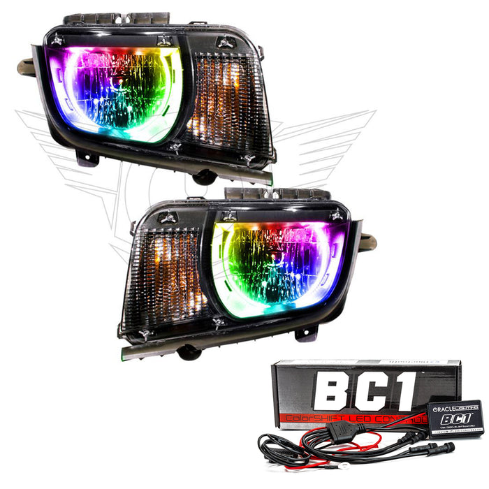 2010-2013 Chevrolet Camaro Non RS Pre-Assembled Halo Headlights with BC1 Controller.