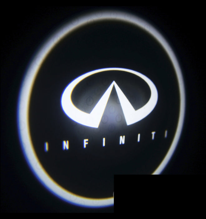Projection of the Infiniti logo.