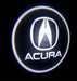 Projection of the Acura logo.
