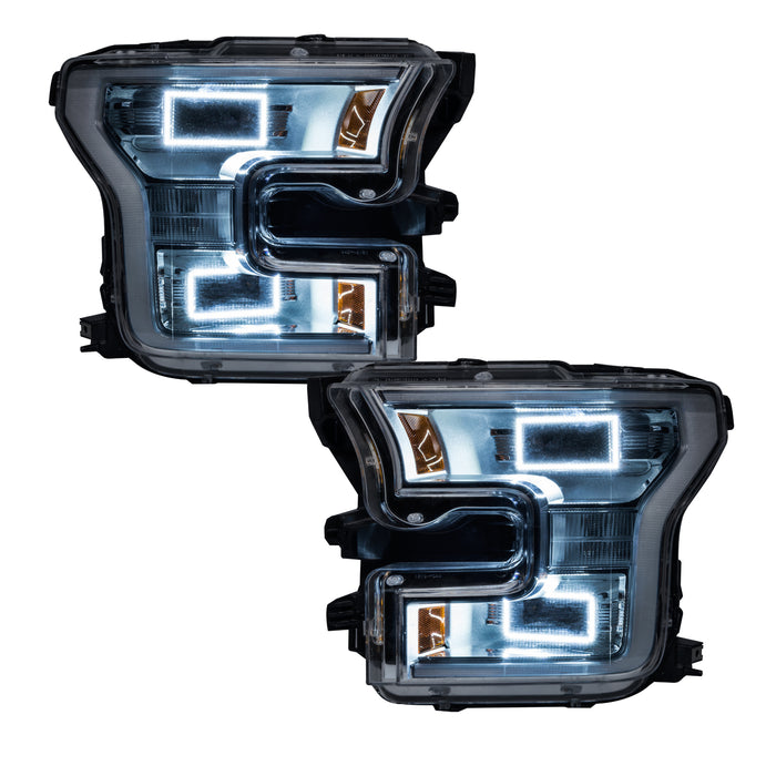 ORACLE Lighting 2015-2017 Ford F-150 Quad Beam Projector LED Headlight Halo Kit