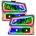 Silverado headlights with rainbow LED halos