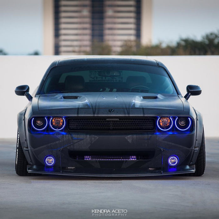Challenger with blue halo headlights