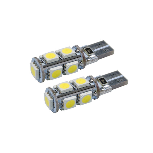 T10 9 LED 3 Chip SMD Bulbs (Pair)