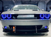 Challenger with blue headlight and fog light halos