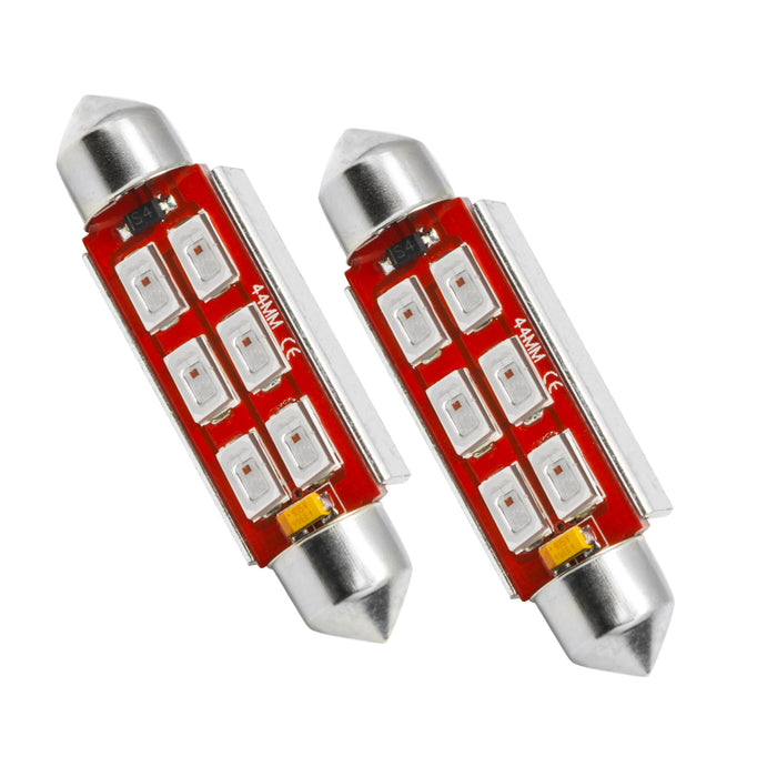 ORACLE Lighting 44MM 6 LED 3-Chip Festoon Bulbs (Pair)