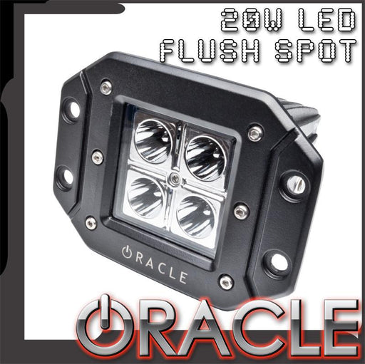Off-Road 20W Flush LED Square Spot Light