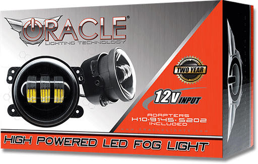 Packaging for Jeep Wrangler JL Sahara High Powered LED Fog Light Replacement-(Pair)
