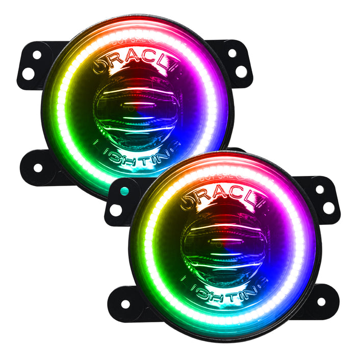 High performance fog light with rainbow LEDs