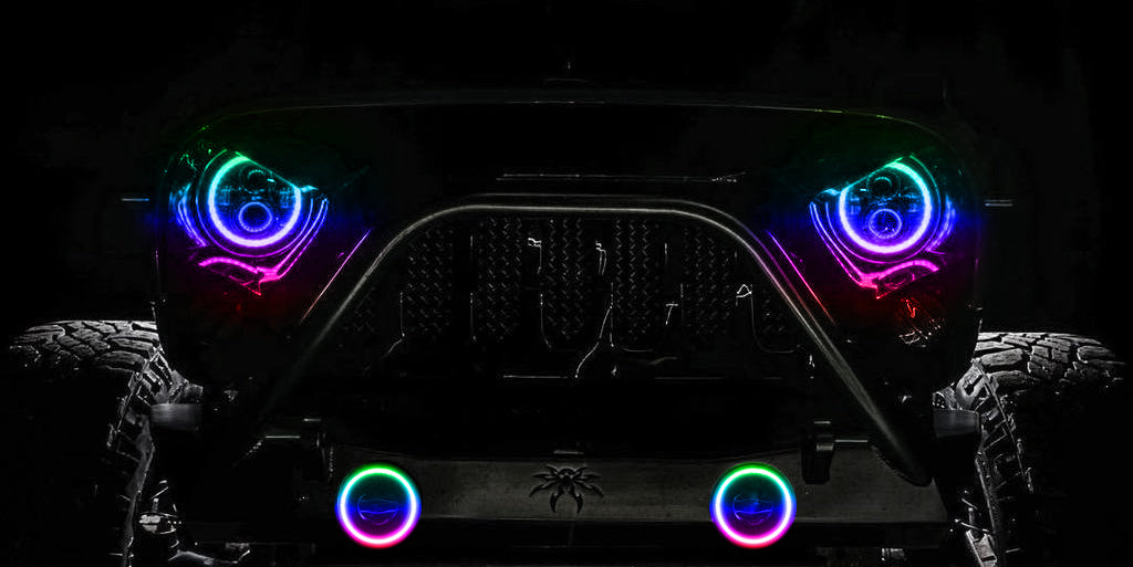 ORACLE Lighting Jeep Wrangler JK/JL & Gladiator JT High Performance 20W LED Fog Lights - Dynamic ColorSHIFT