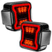 Black Series LED Tail Lights with brake lights on.