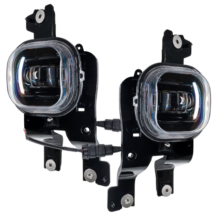 Angled view of 2008-2010 Ford F-250/F-350 Super Duty High Powered LED Fog Light (Pair)