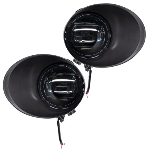 Front view of 2007-2013 Toyota Tundra High Powered LED Fog (Pair) w/Metal Bumper