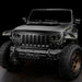 Front view of a Jeep Wrangler JL with a 50" RFT lightbar installed on the roof.
