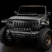 50" RFT lightbar installed on a Jeep Wrangler JL with amber LEDs on.