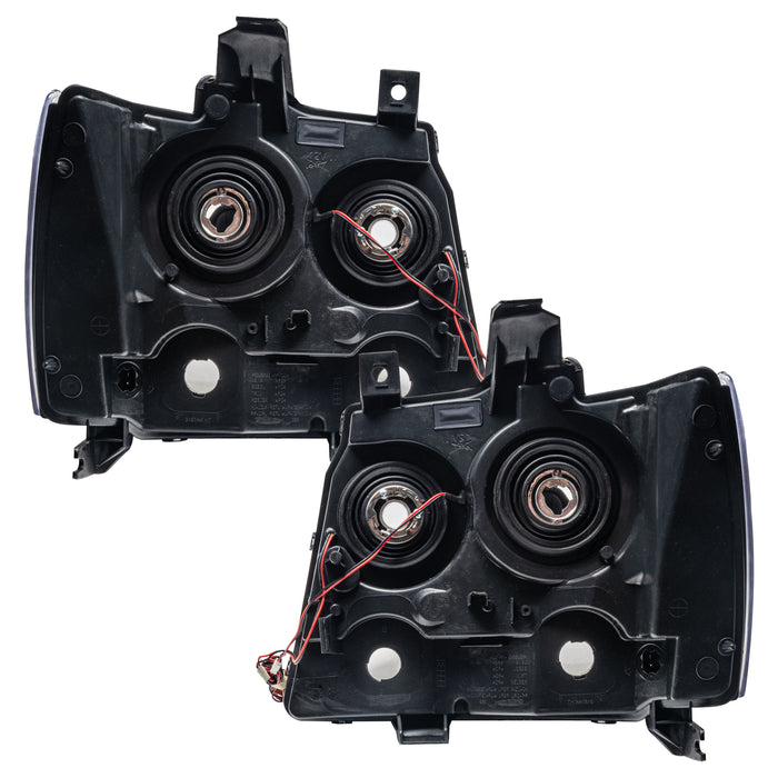 Rear view of 2007-2013 Chevrolet Avalanche Pre-Assembled Halo Headlights