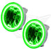 Chevrolet Avalanche fog lights with green LED halo rings.