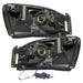 Rear view of 2006 Dodge Ram Pre-Assembled Halo Headlights - Chrome