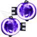 2006-2008 Dodge Ram Pre-Assembled Halo Fog Lights with purple LED halo rings.