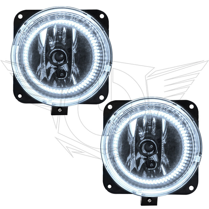2005-2007 Ford Escape Pre-Assembled Fog Lights with white LED halo rings.