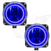 2005-2007 Ford Escape Pre-Assembled Fog Lights with purple LED halo rings.