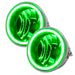2006-2010 Ford F-150 Pre-Assembled Halo Fog Lights with green LED halo rings.