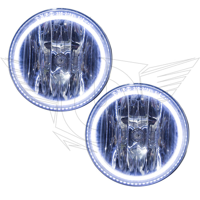 2007-2013 GMC Yukon Pre-Assembled Fog Lights with white LED halo rings.