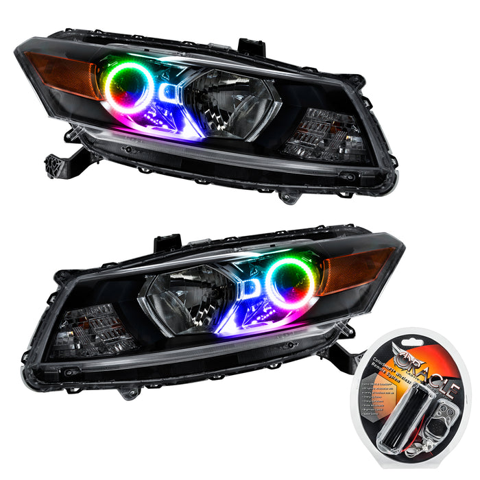 2008-2012 Honda Accord Coupe Pre-Assembled Halo Headlights with RF Controller.