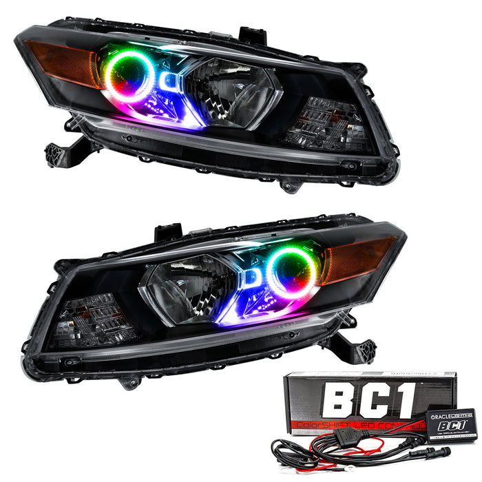 2008-2012 Honda Accord Coupe Pre-Assembled Halo Headlights with BC1 Controller.