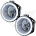 2006-2010 Jeep Commander Pre-Assembled Halo Fog Lights with white LED halo rings.