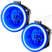 2006-2010 Jeep Commander Pre-Assembled Halo Fog Lights with blue LED halo rings.