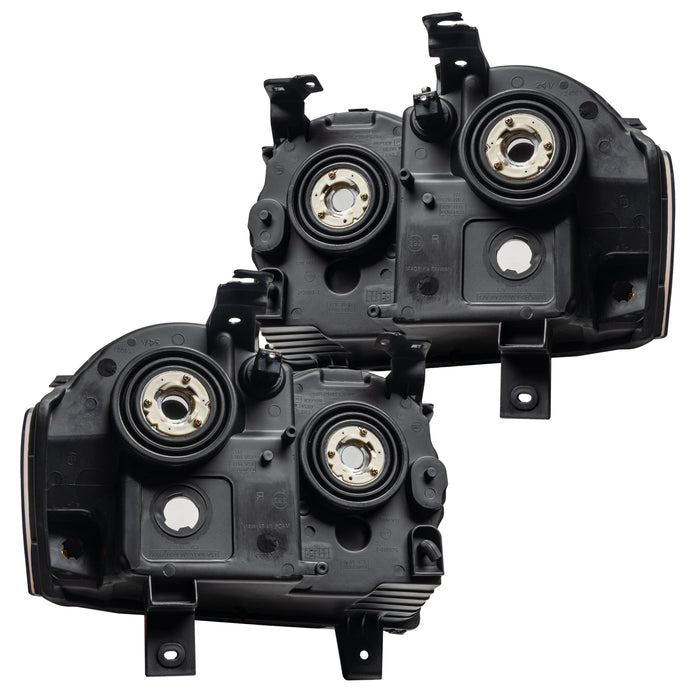 Rear view of 2008-2010 Jeep Grand Cherokee Pre-Assembled Headlights-Non HID
