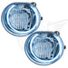 2002-2004 Jeep Liberty Pre-Assembled Fog Lights with white LED halo rings.