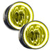 2003-2004 Lincoln Navigator Pre-Assembled Halo Fog Lights with yellow LED halo rings.