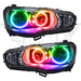 2008-2017 Mitsubishi Lancer Pre-Assembled Halo Headlights with ColorSHIFT LED Halo rings.